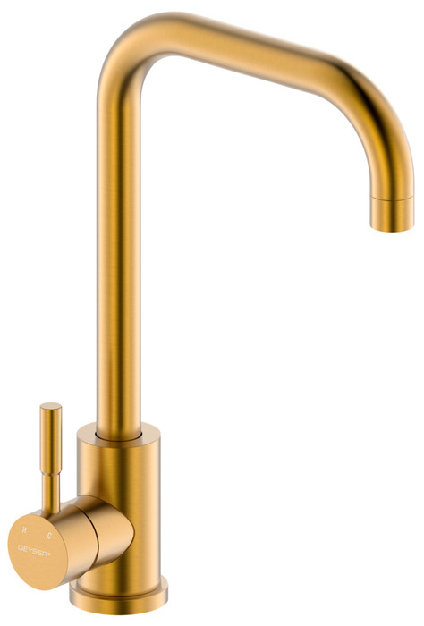 GEYSER® Bravo L køkkenarmatur børstet guld